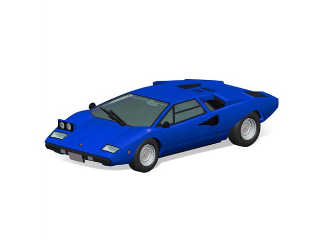 ランボルギーニ カウンタック LP400(オレンジ) - AOSHIMA SCALE MODEL LINEUP