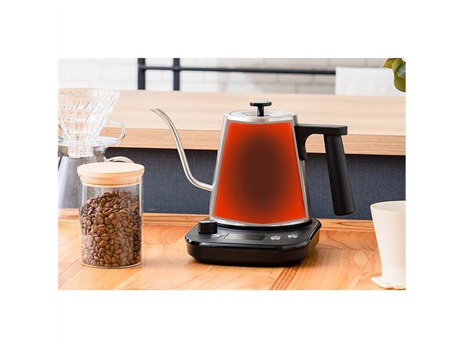 ライフオンプロダクツ、温度設定が可能な電気ケトル「MTL-K022