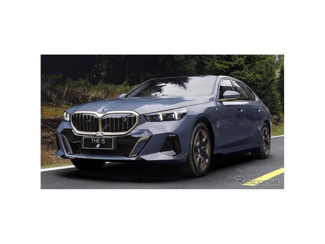 BMW 5シリーズ 新型のEV『i5』にロング、専用のブロンス装飾…中国発売