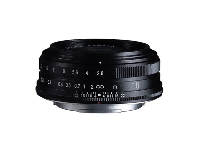 コシナ、Xマウント用広角パンケーキレンズ「18mm F2.8