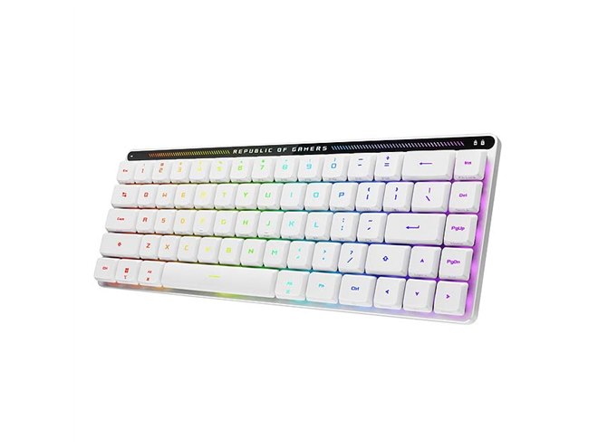 ASUS、「ROG」ブランドのコンパクトなゲーミングキーボード