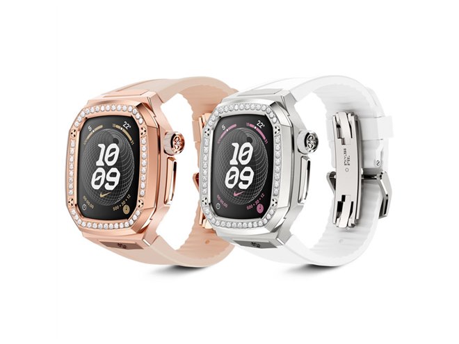 275,000円、モアサナイトを使用した高級Apple Watchケース「SPIII MD