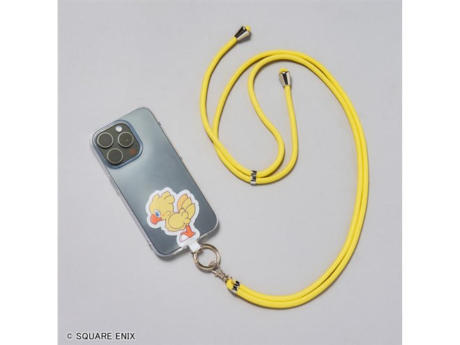 ファイナルファンタジー」スマホショルダーストラップが登場、チョコボ
