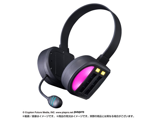 初音ミク NARIKIRI ヘッドセット」予約開始、音に反応して光るレベル