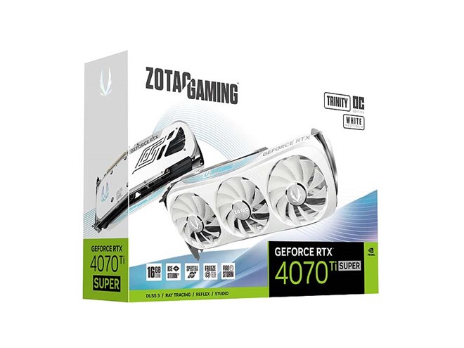ZOTAC、ホワイト採用の「GeForce RTX 4070 Ti SUPER」搭載ビデオ ZOTAC、ホワイト採用の「GeForce RTX 4070 Ti SUPER」搭載ビデオ