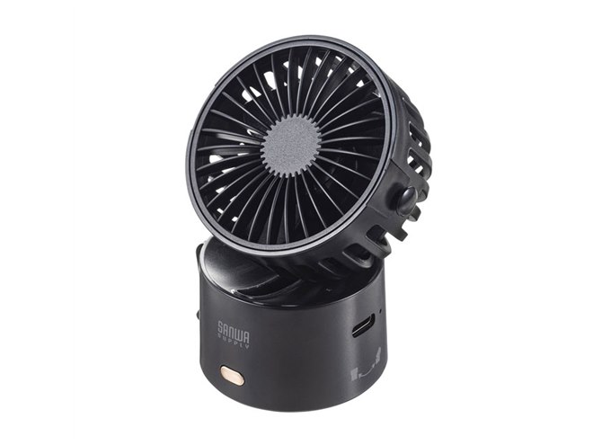 首掛け扇風機　ブラック SUZURAKU スズラク USB式首掛け扇風機 いつでもどこでも涼しく 暑さ