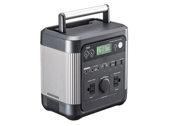 サンワ、折りたたみ式ハンドルを備えた296Wh/518Whポータブル電源