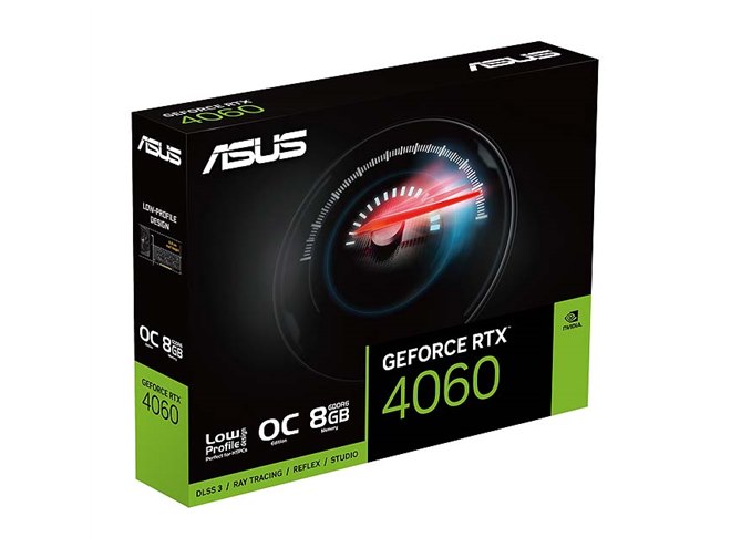ASUS、ロープロ対応で「GeForce RTX 4060」を搭載したビデオ