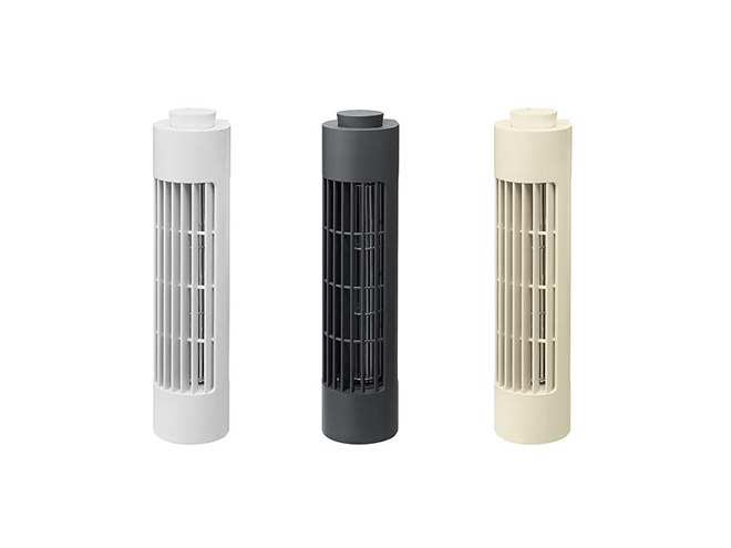 プラスマイナスゼロ、吊り下げ用フック穴を装備した「USBデスクファン