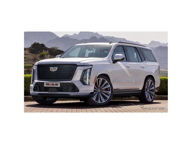 キャデラックの最高級SUV『エスカレード』、大胆フェイスで今夏