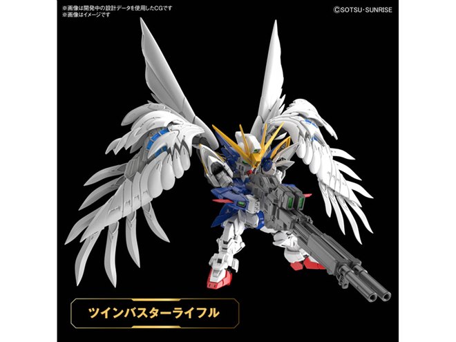 ウイングガンダムゼロ EW」がMGSDガンプラ化、大気圏突入ポーズ