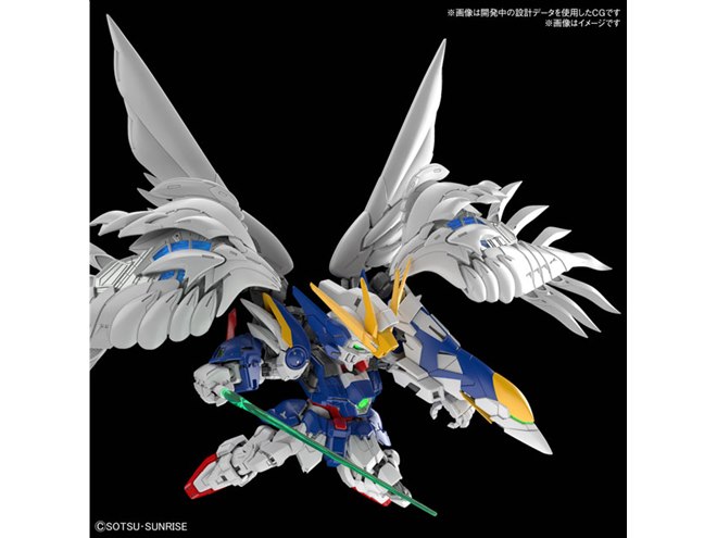 ウイングガンダムゼロ EW」がMGSDガンプラ化、大気圏突入ポーズも再現