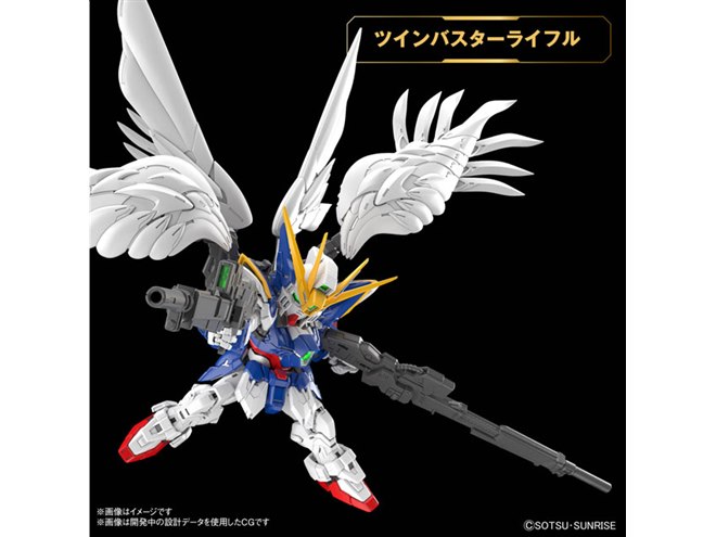 ウイングガンダムゼロ EW」がMGSDガンプラ化、大気圏突入ポーズ