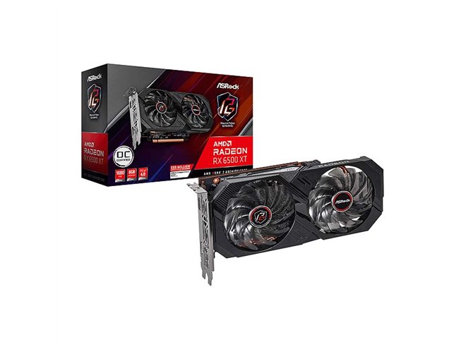 ASRock、セミファンレス対応の「Radeon RX 6500 XT」を搭載したビデオ