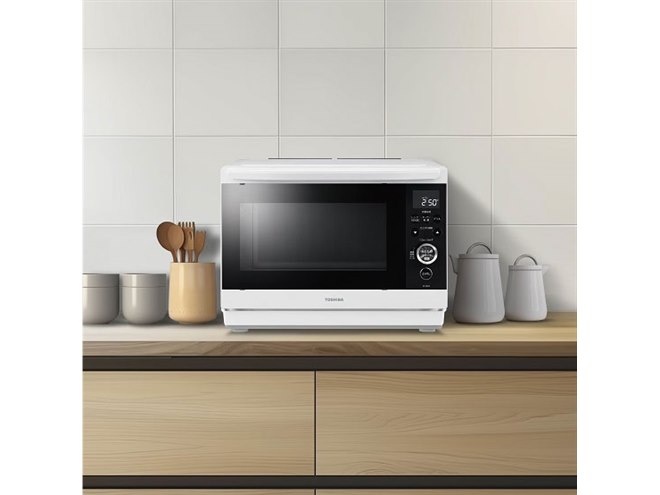 2024年 TOSHIBA 東芝 ER-D80A(K) オーブンレンジ石窯ドーム 東芝、自動調理「石窯おまかせ焼き」を新搭載したオーブンレンジ2機種