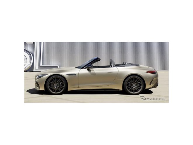 メルセデスAMG『SL』新型に特別なゴールドまとう世界100台の限定車