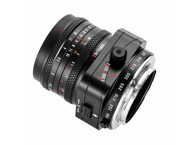 七工匠、ティルトシフト対応の大口径単焦点レンズ「7Artisans