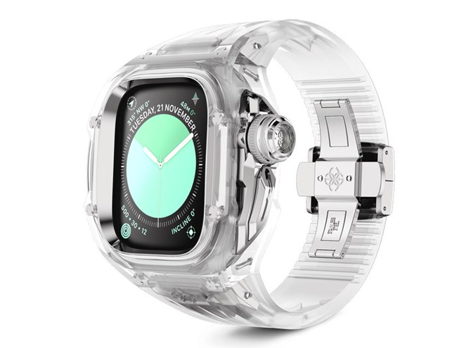 165,000円~、半透明デザインの高級Apple Watchケース「CRYSTAL 165,000円~、半透明デザインの高級Apple Watchケース「CRYSTAL
