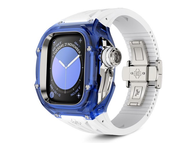 165,000円～、半透明デザインの高級Apple Watchケース「CRYSTAL III