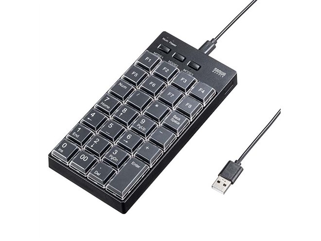 NT-BT26BK【プログラマブルテンキー（Bluetoothモデル）】27キー