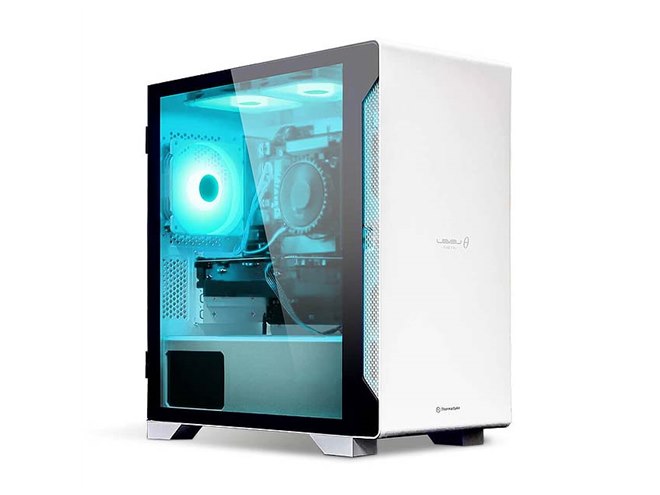 スノーホワイト 強化ガラスパネル Intel Core i5 デスクトップPC