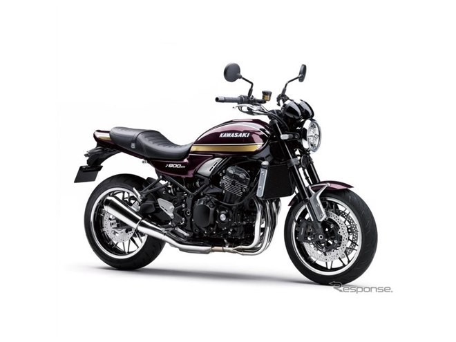 Kawasaki バイクシート 黒 赤 ストライプ