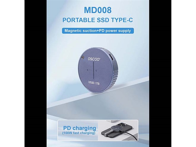 OSCOO、マグネットでスマホに装着できるSSD「MD008」 - 価格.com