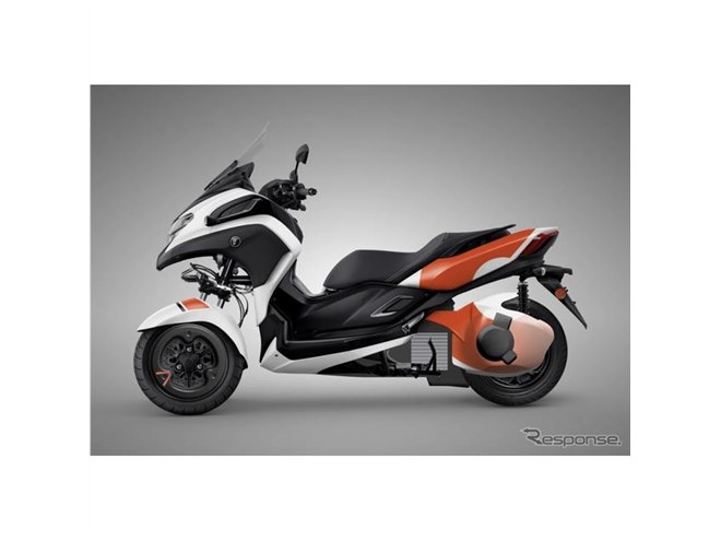 トリシティ』のド真ん中に「空気のトンネル」？ 世界初のエアロ電動