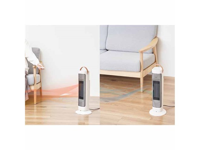 ライフオンプロダクツ、ハイパワー1200W出力で省ボディのファン