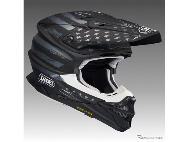 【NEW限定品】 SHOEI、星条旗モチーフのオフロードヘルメット「フェイスフル2 セキュリティ・セーフティ