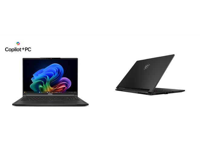 MSI、Copilot+ PC準拠のビジネス＆ゲーミングノートパソコン5種を発売