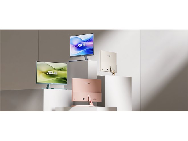ASUS、4色のカラバリで展開する23.8型/27型フルHDゲーミング