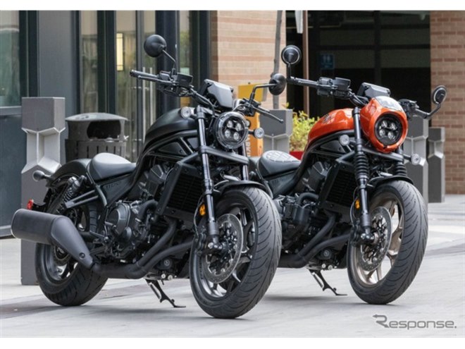 ホンダのクルーザー『レブル1100』2025年型発表、米国で初のハンズ