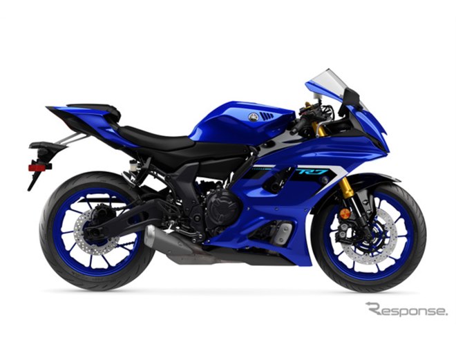 扱い切れる”スーパースポーツ、ヤマハ『YZF-R7』が2025年モデルに…青と