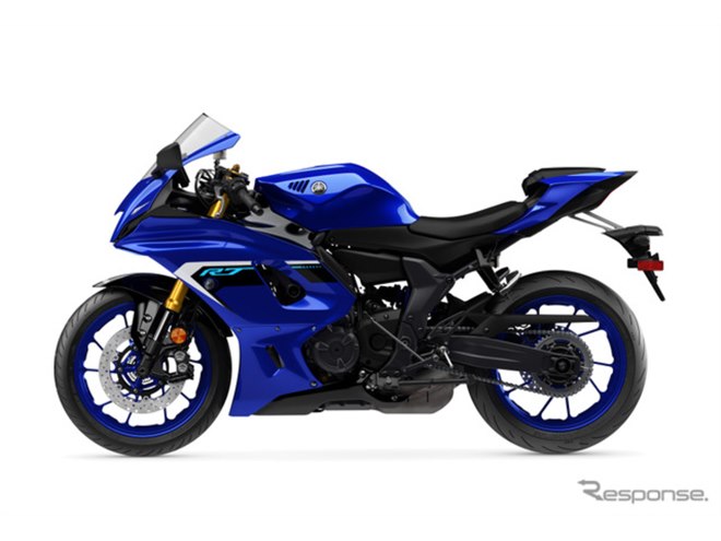 扱い切れる”スーパースポーツ、ヤマハ『YZF-R7』が2025年モデルに…青と 