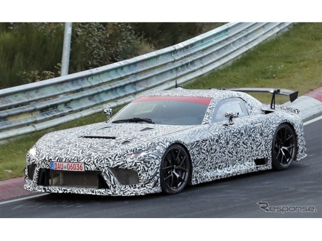 本当にハイブリッド!? レクサス『LFA』後継スーパーカー、ニュルで響い 