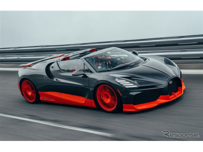 オープンカー世界最速記録「453.91km/h」で更新！ ブガッティ『W16