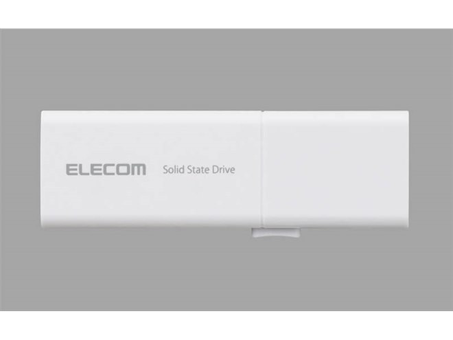 エレコム、USB Type-C/Type-Aに対応したスライド式ポータブルSSD「ESD
