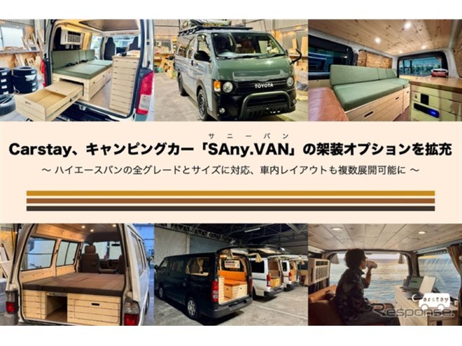 トヨタ『ハイエース』ベースのキャンピングカー「SAny.VAN」が