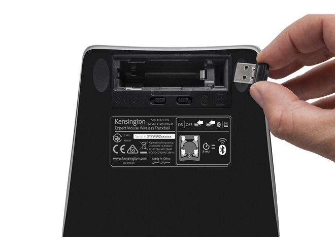 ケンジントン、Bluetooth/2.4GHz USB両対応のワイヤレストラックボール