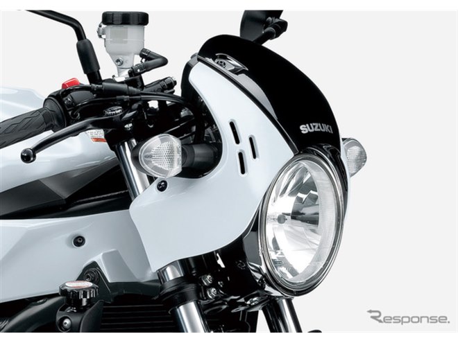 スズキのV2ネオレトロスポーツが88万円！『SV650X ABS』に新色「パール