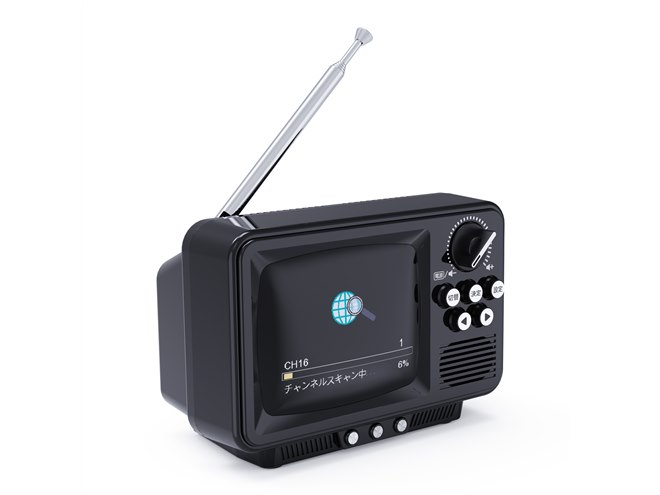 WINTECH、ブラウン管をモチーフにしたポータブルテレビ「TVR-RT1