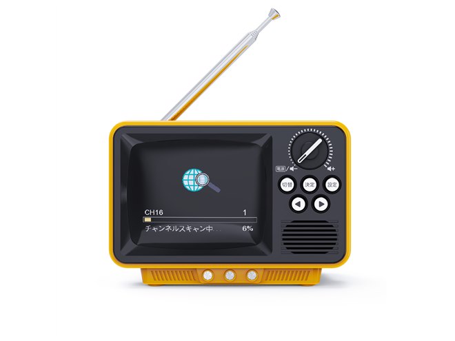 WINTECH、ブラウン管をモチーフにしたポータブルテレビ「TVR-RT1