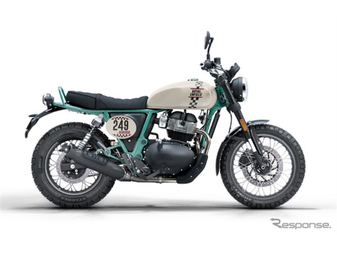 ロイヤルエンフィールド、新型スクランブラー『ベア650』を日本初公開