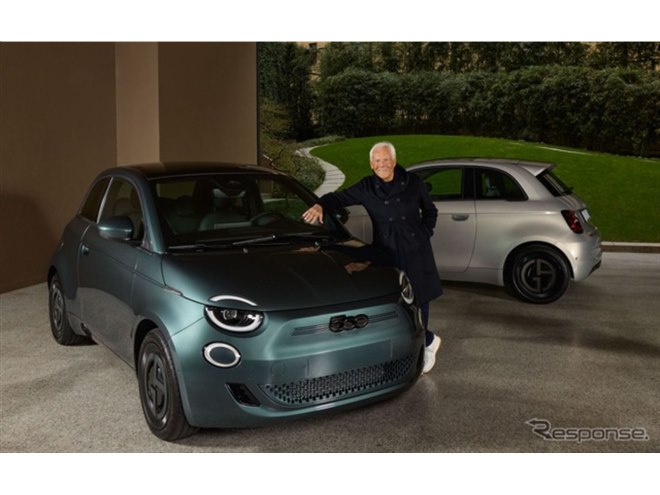 Florence ARMANI ジョゼッペ アルマーニ ピノキオ ＆ ゼペット フィアット『500e』、アルマーニ仕様2台を「本人」に納車 - 価格.com