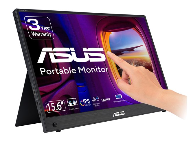 ASUS、フルHD解像度の15.6型ポータブルモニター「ZenScreen」3