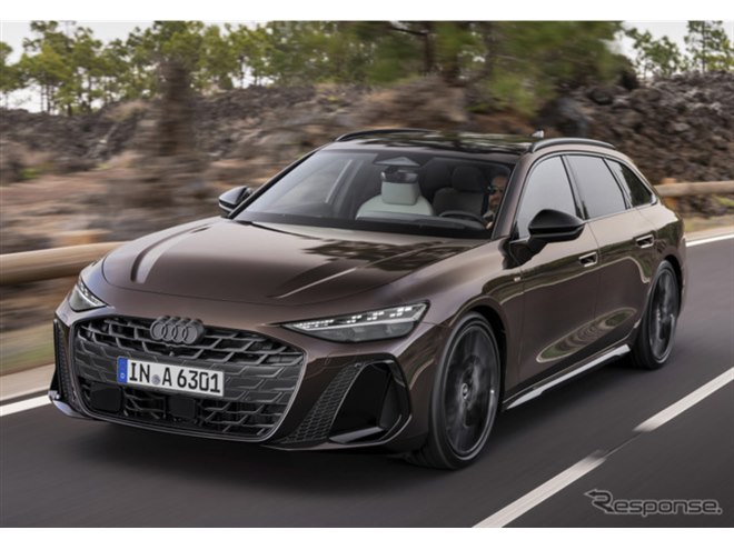 アウディ『A6アバント』新型が正式発表、最新MHEVでエンジン車も
