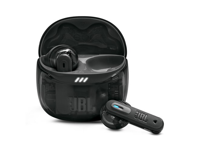 JBL TUNE FLEX 2 ワイヤレスイヤホン　スケルトン JBL、スケルトンボディの完全ワイヤレスイヤホン「TUNE FLEX 2