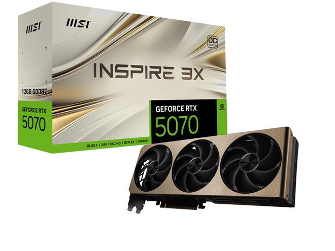 MSI、「GeForce RTX 5070」を搭載したビデオカード5製品 - 価格.com