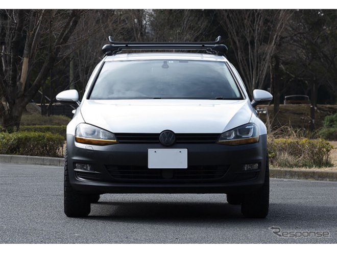 VW『ゴルフ7』を40mmリフトアップ、冒険仕様のカスタムカー登場